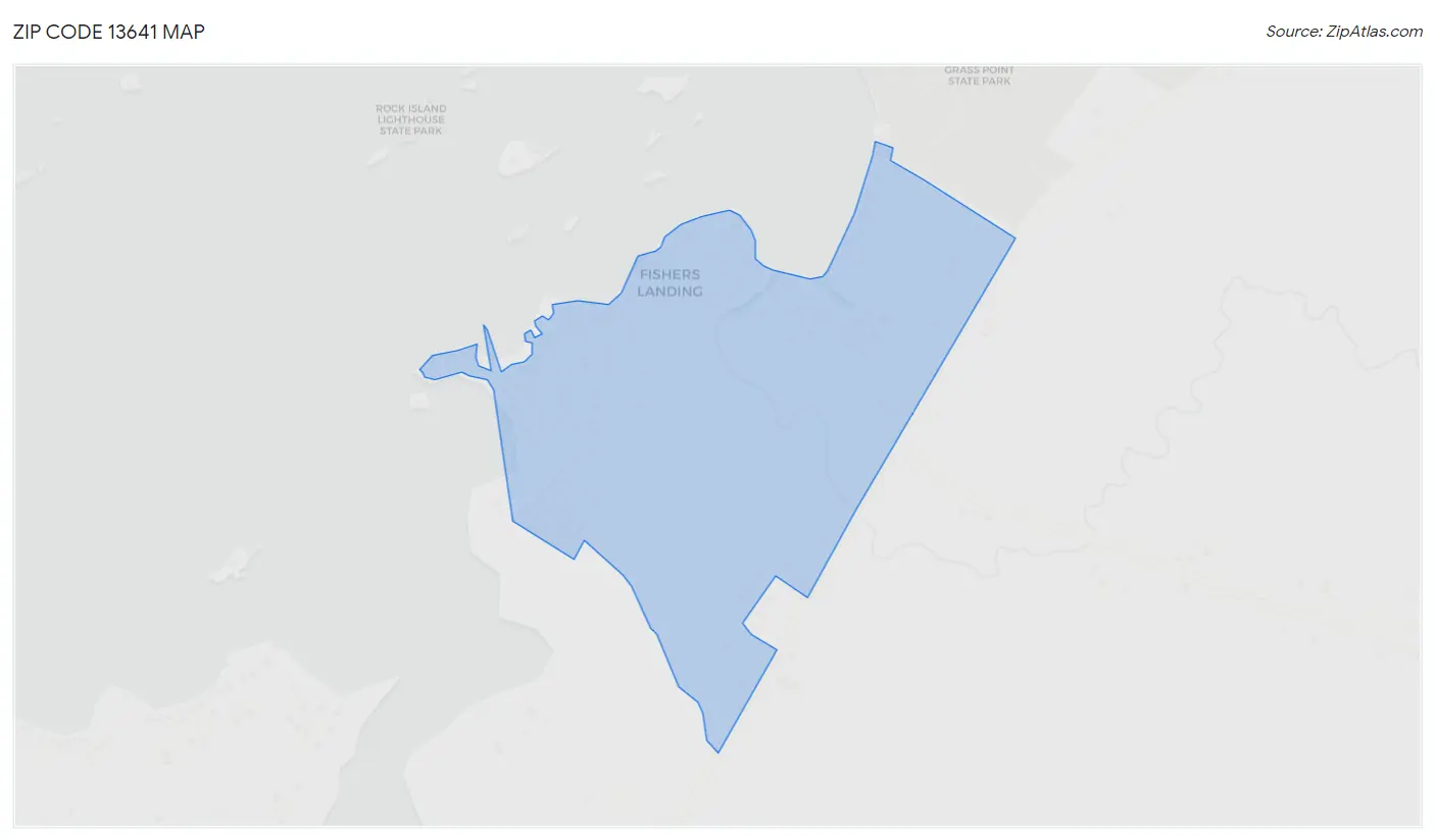 Zip Code 13641 Map