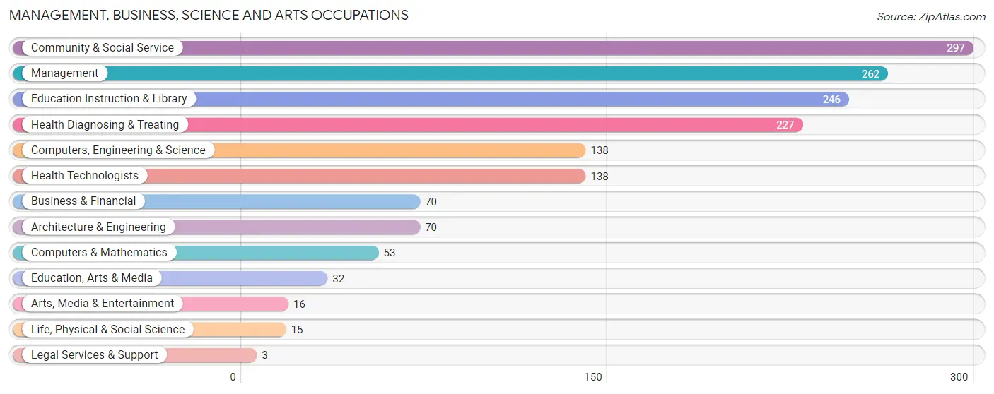 Management, Business, Science and Arts Occupations in Zip Code 13778