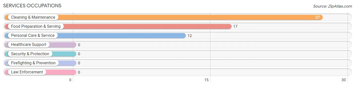 Services Occupations in Zip Code 13780