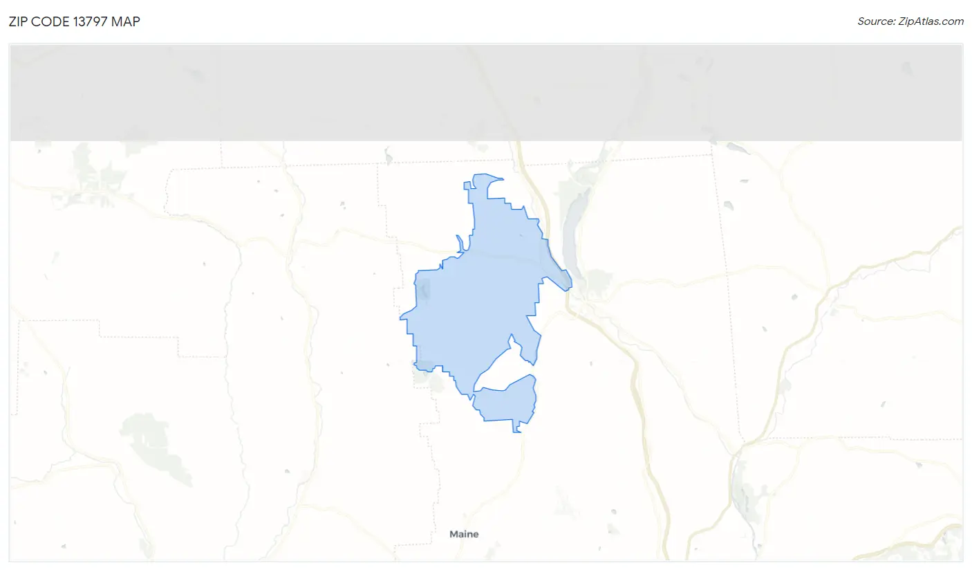 Zip Code 13797 Map