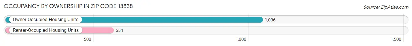 Occupancy by Ownership in Zip Code 13838