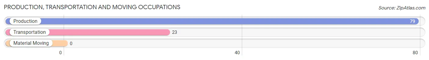 Production, Transportation and Moving Occupations in Zip Code 13864