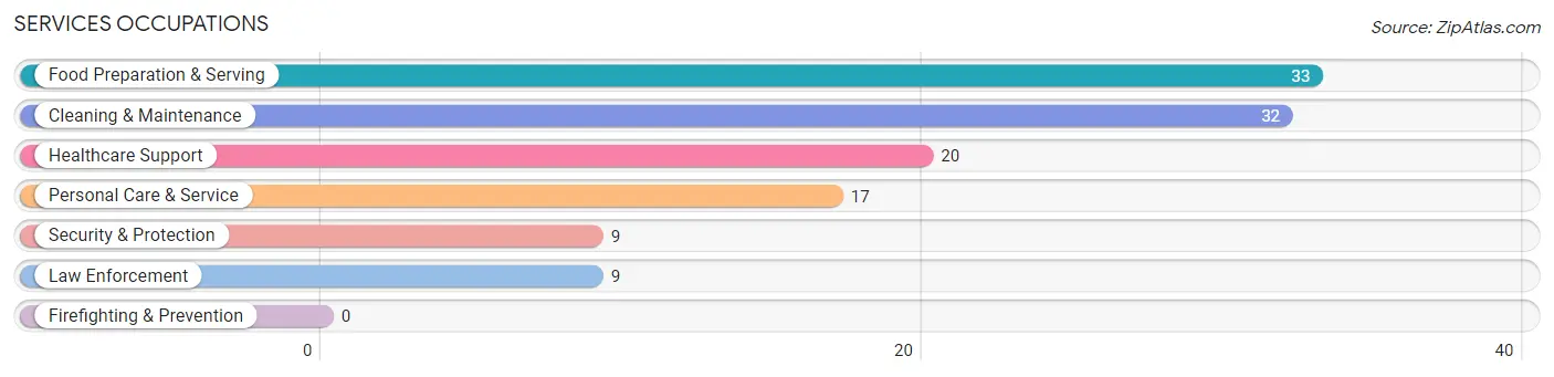 Services Occupations in Zip Code 14013