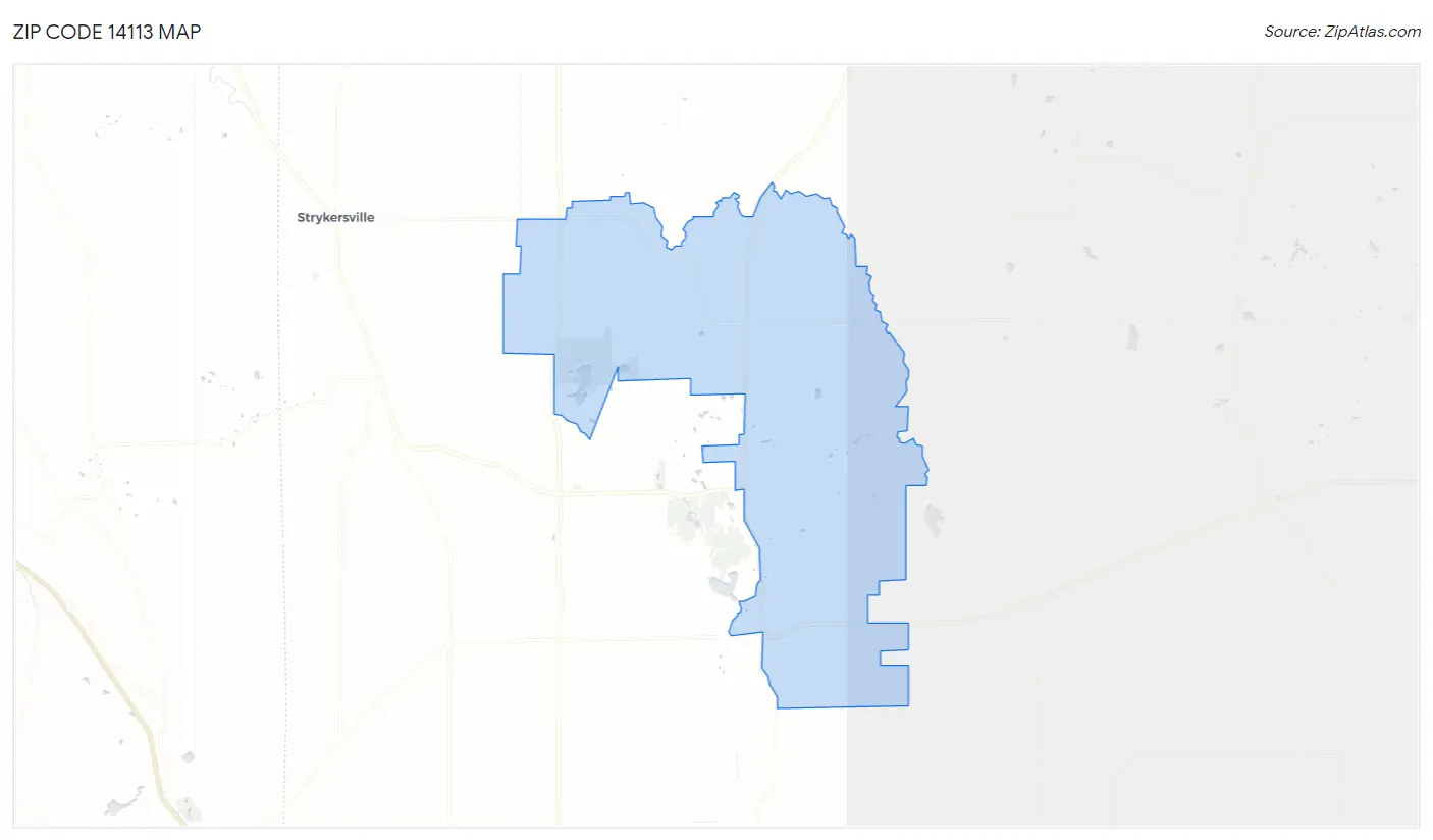 Zip Code 14113 Map