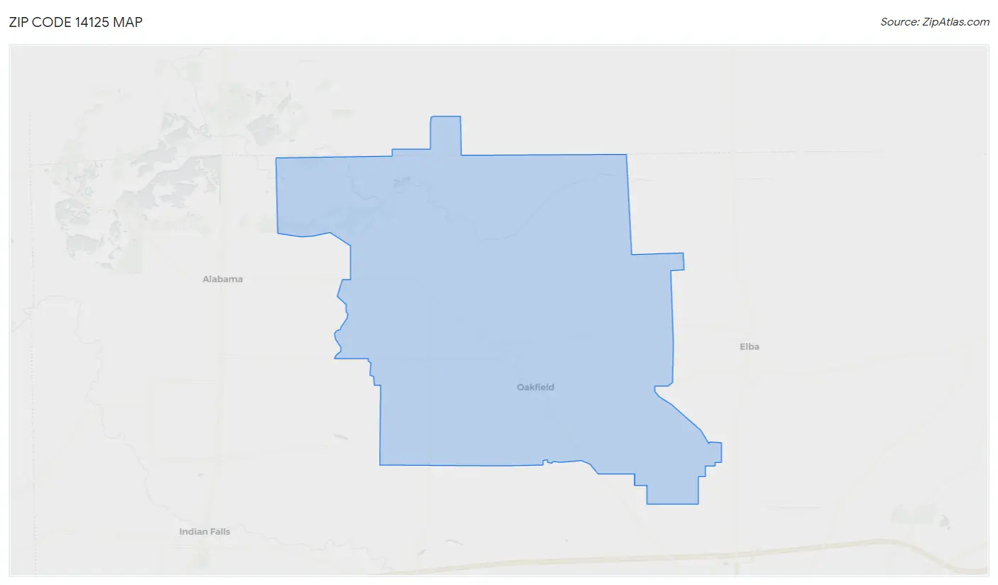 Zip Code 14125 Map