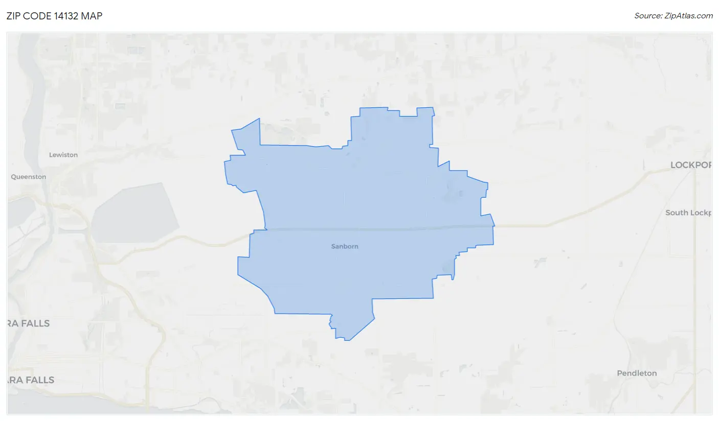 Zip Code 14132 Map