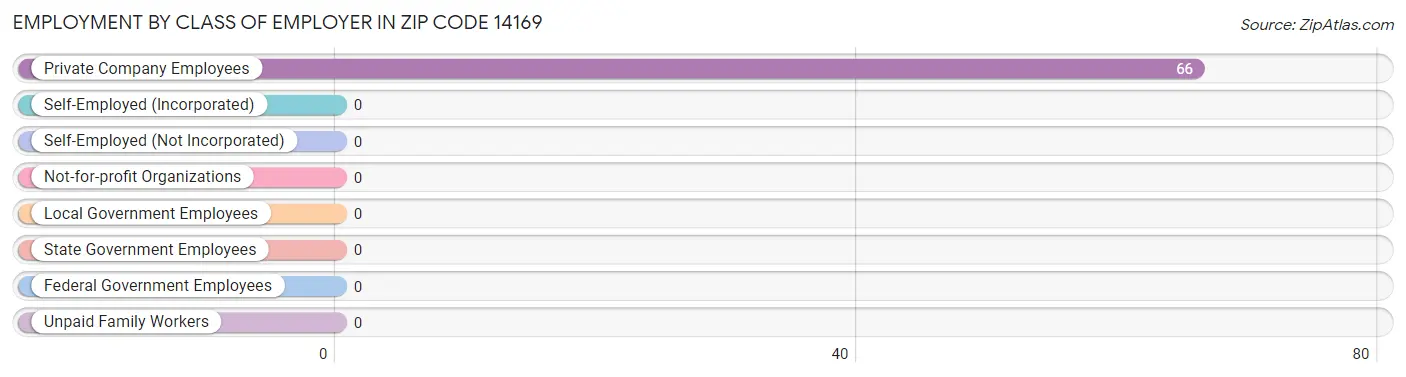 Employment by Class of Employer in Zip Code 14169