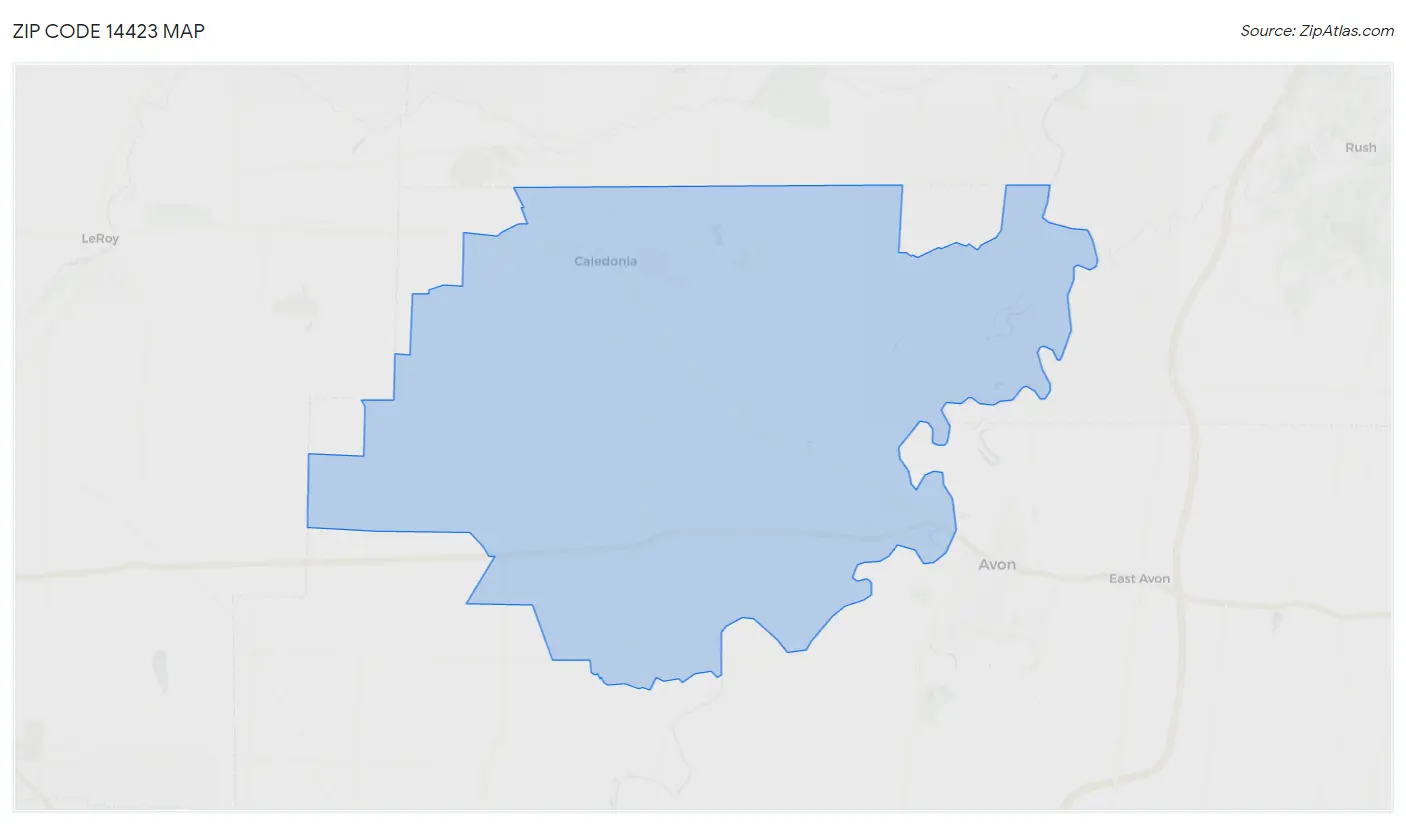 Zip Code 14423 Map