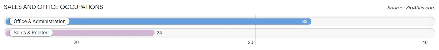 Sales and Office Occupations in Zip Code 14463