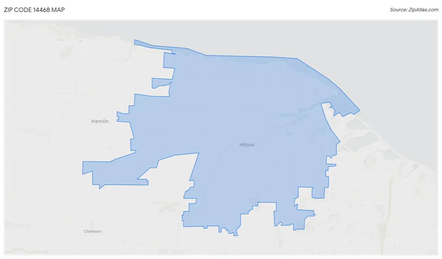 Zip Code 14468 Map