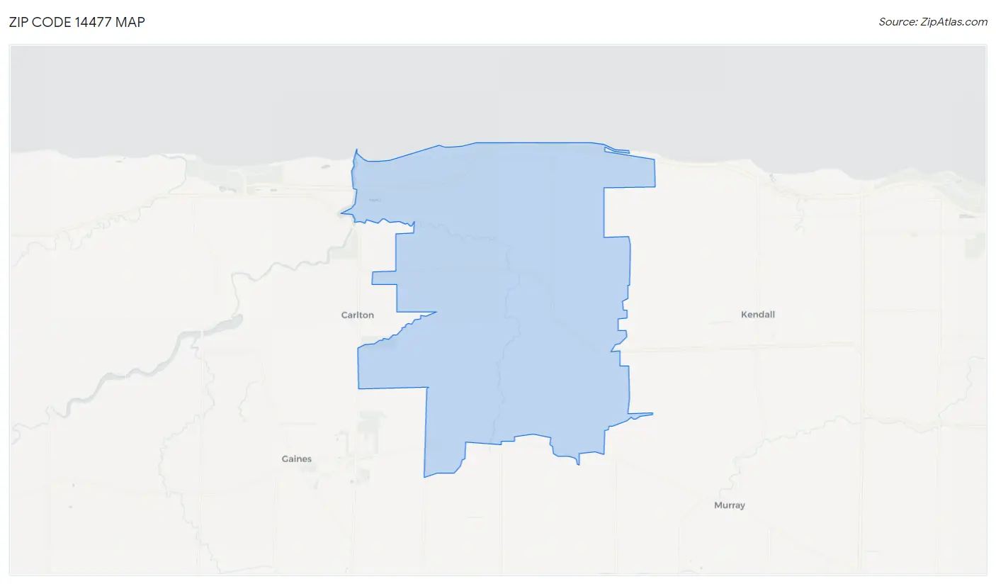 Zip Code 14477 Map