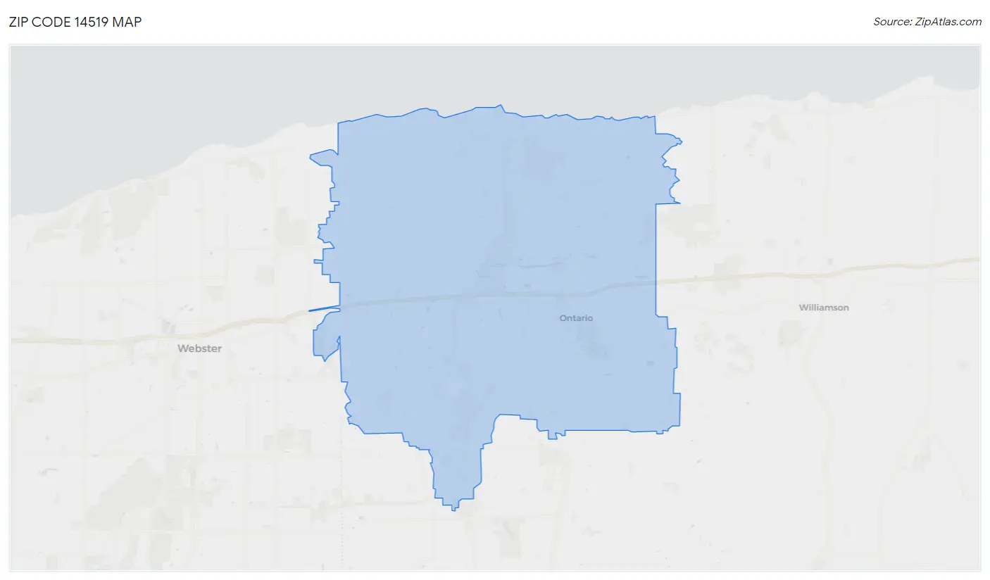 Zip Code 14519 Map