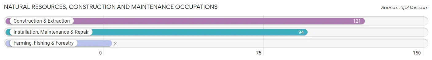 Natural Resources, Construction and Maintenance Occupations in Zip Code 14521