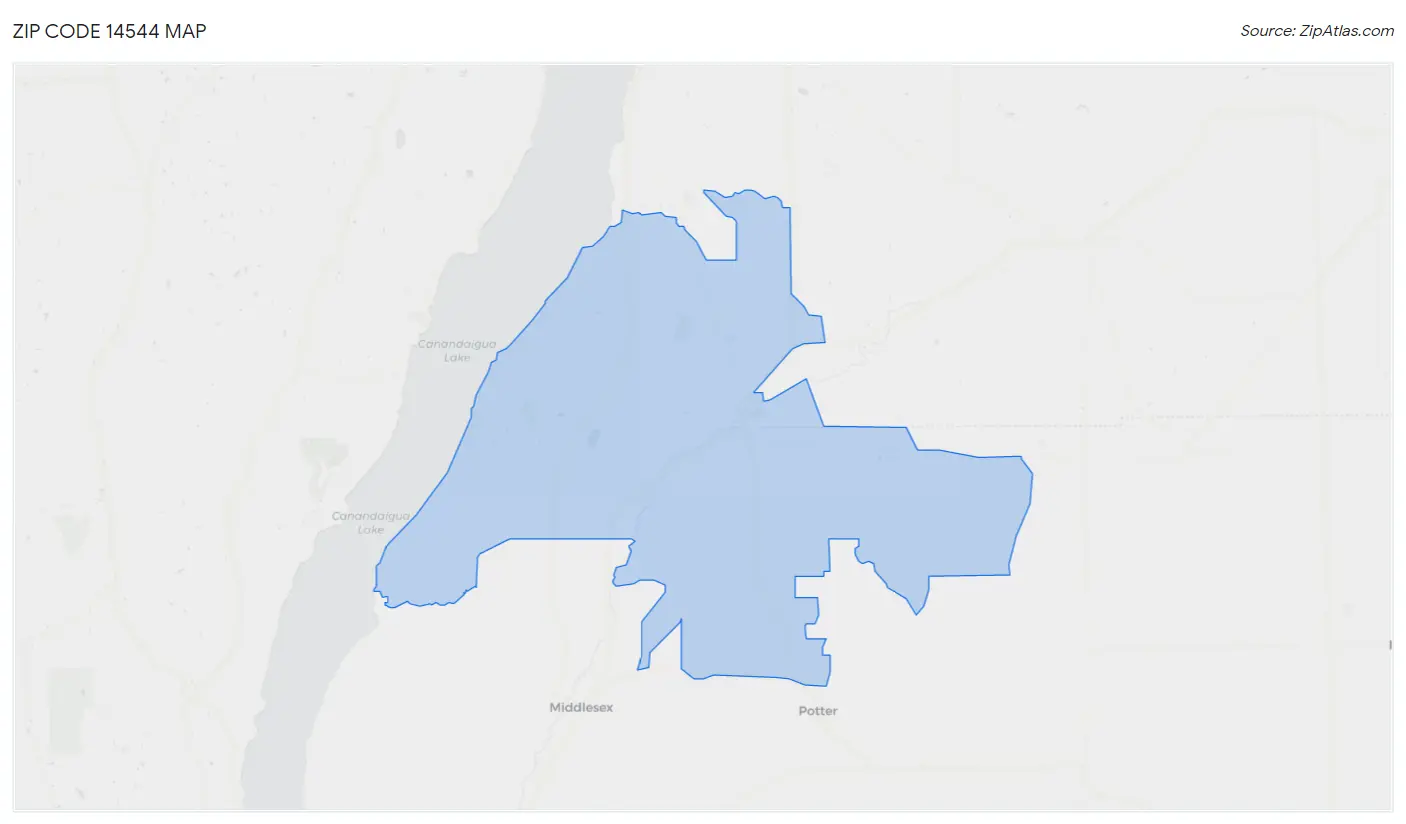 Zip Code 14544 Map