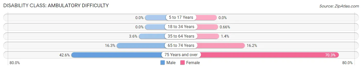 Disability in Zip Code 14551: <span>Ambulatory Difficulty</span>