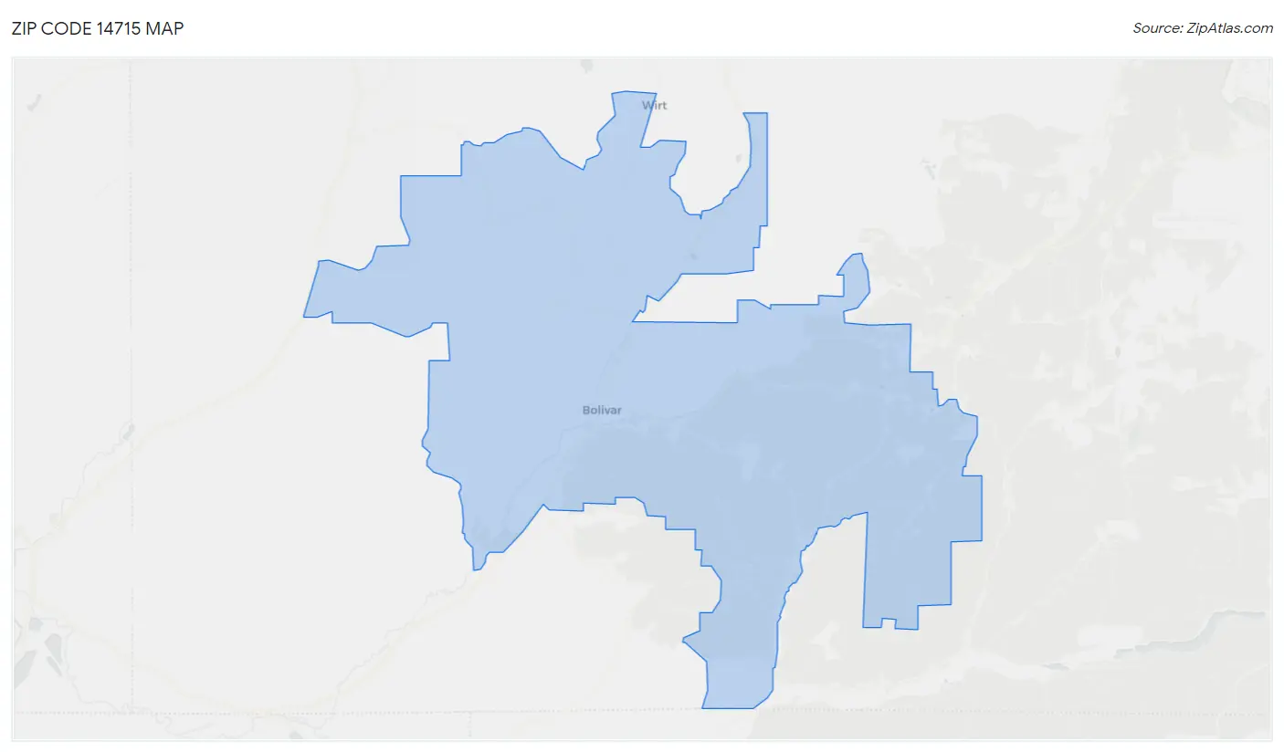 Zip Code 14715 Map