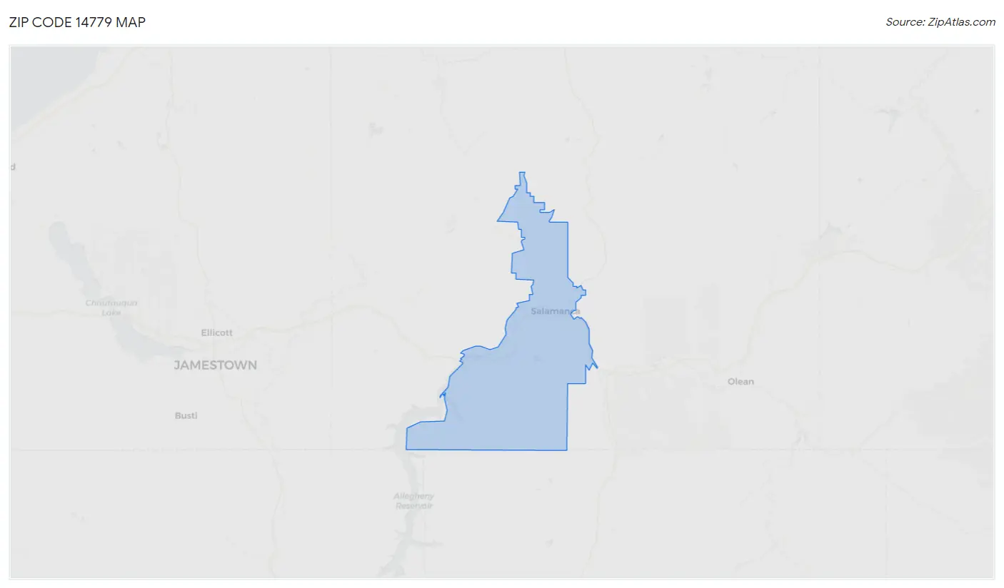 Zip Code 14779 Map