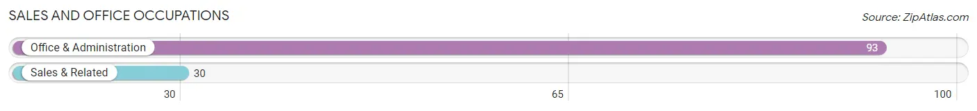 Sales and Office Occupations in Zip Code 14804