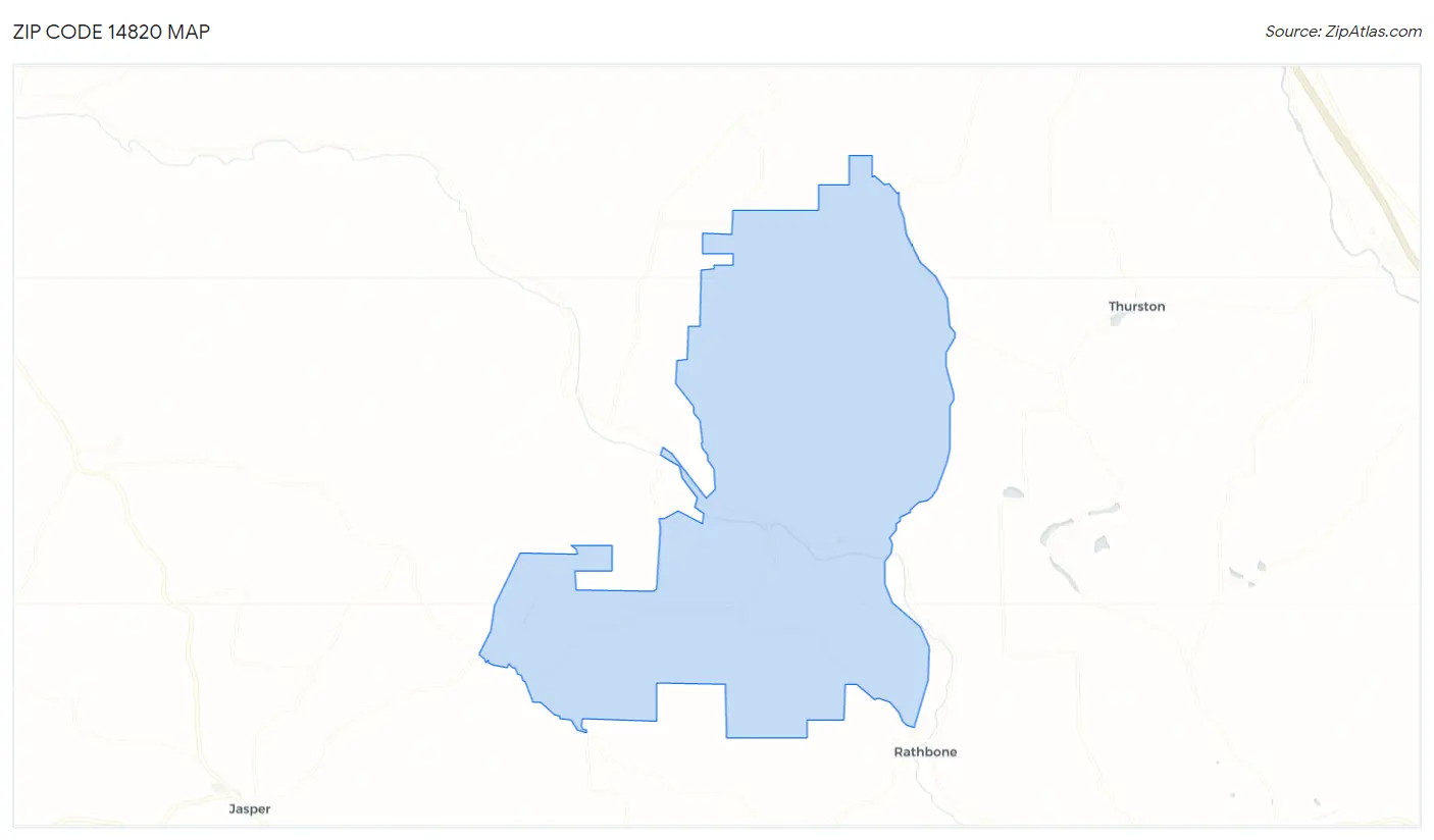 Zip Code 14820 Map