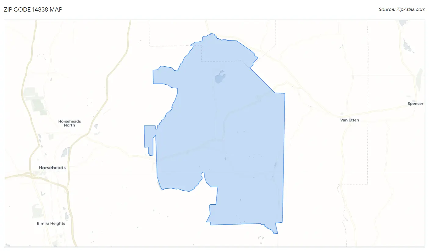 Zip Code 14838 Map