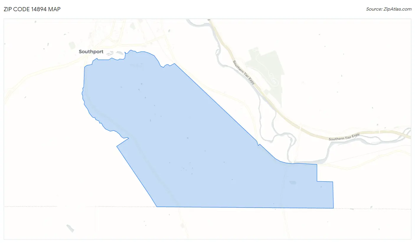 Zip Code 14894 Map