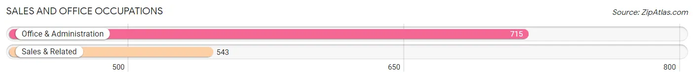 Sales and Office Occupations in Zip Code 14904