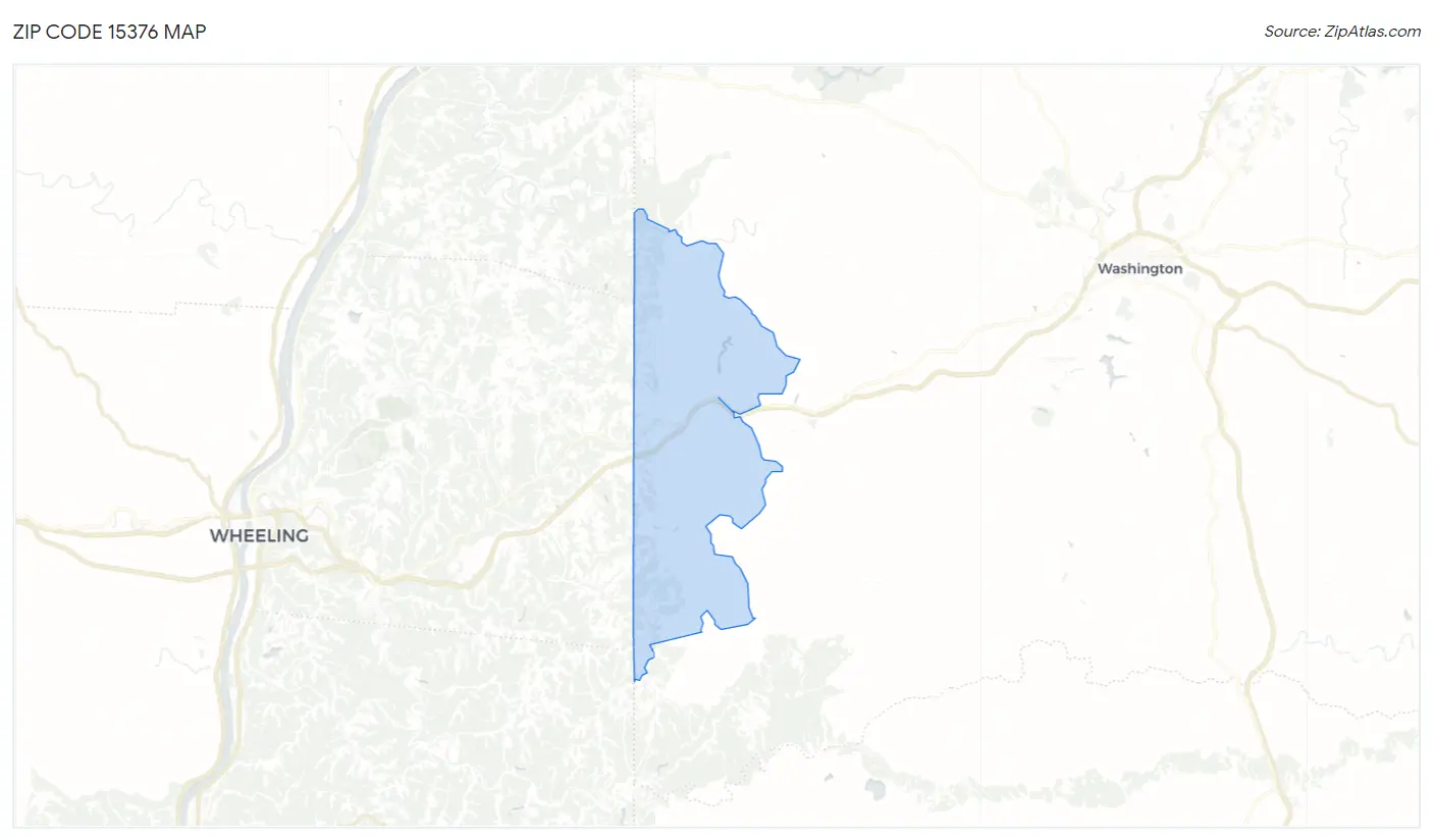 Zip Code 15376 Map