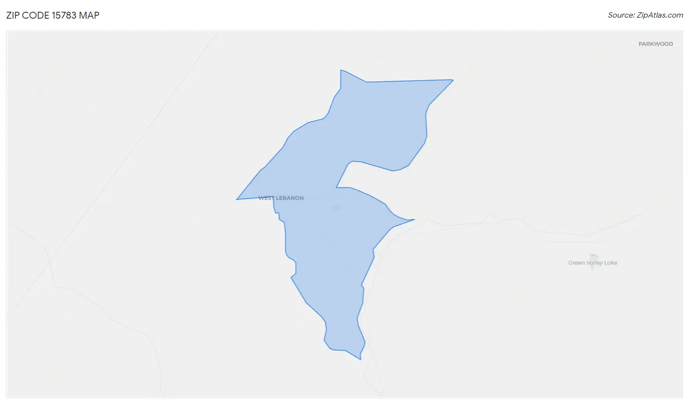 Zip Code 15783 Map