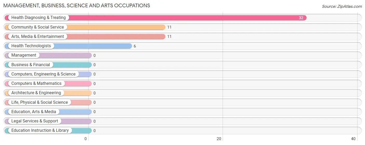 Management, Business, Science and Arts Occupations in Zip Code 16140