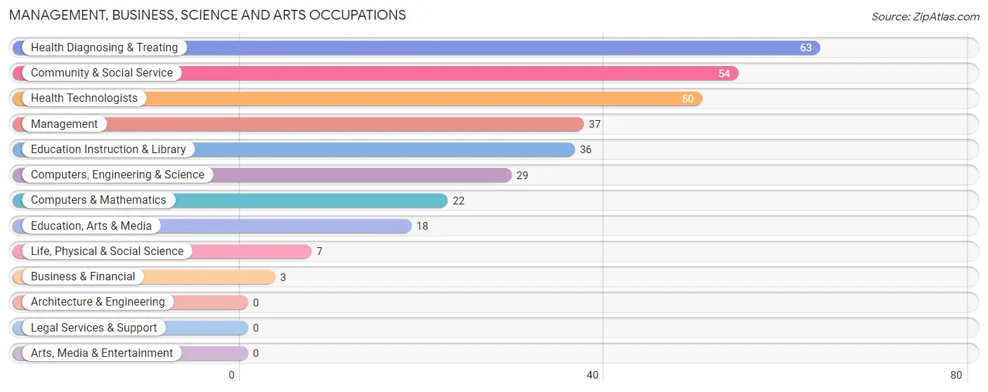 Management, Business, Science and Arts Occupations in Zip Code 16239