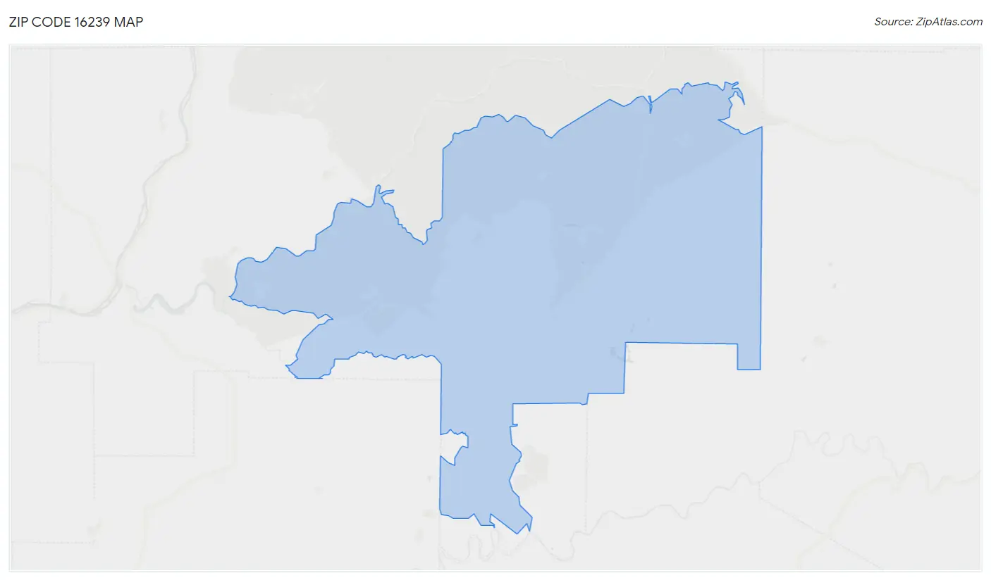 Zip Code 16239 Map