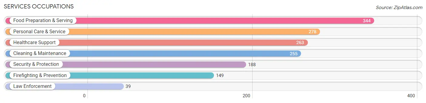 Services Occupations in Zip Code 17003