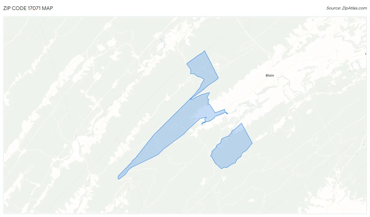 Zip Code 17071 Map