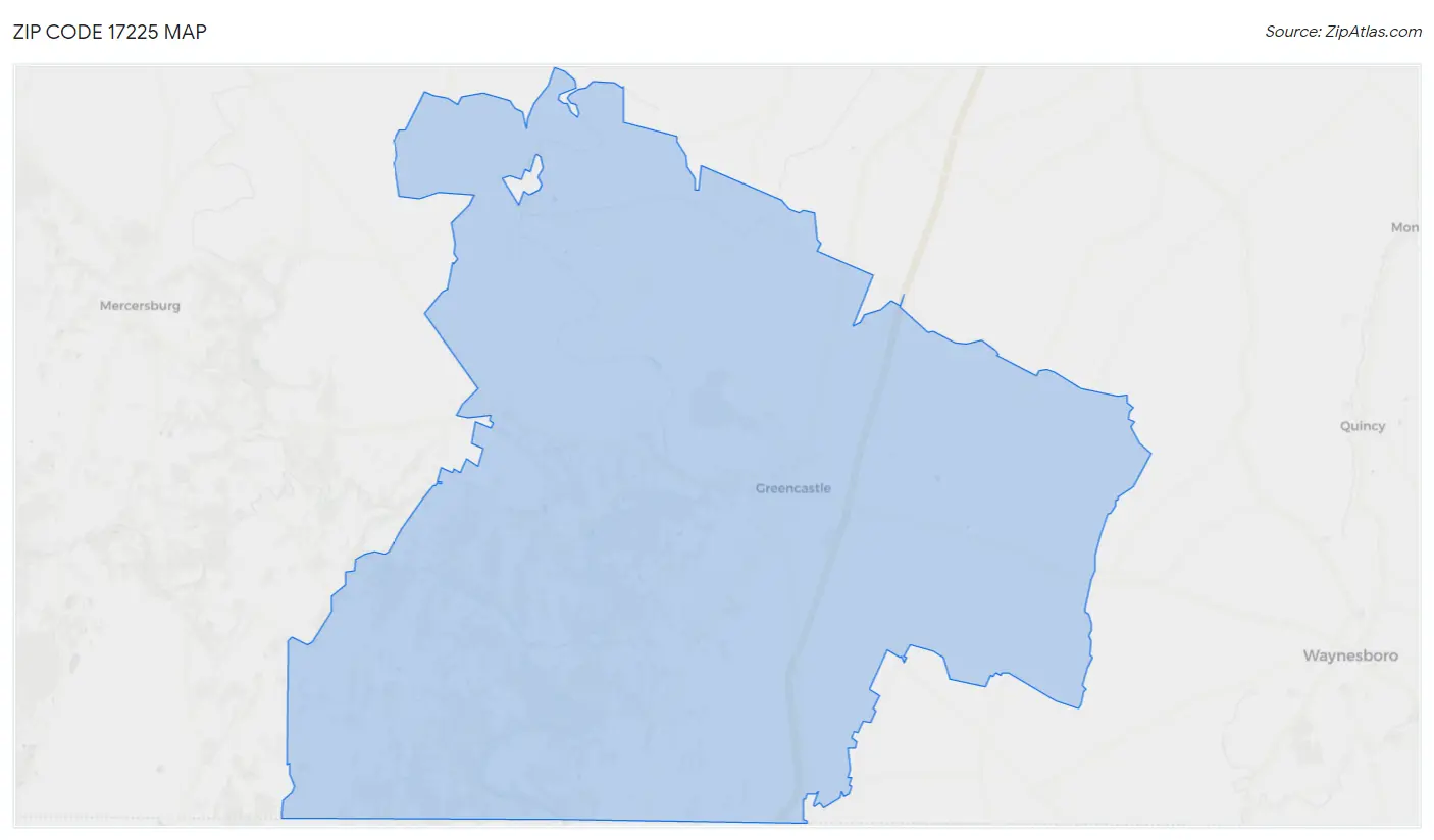 Zip Code 17225 Map