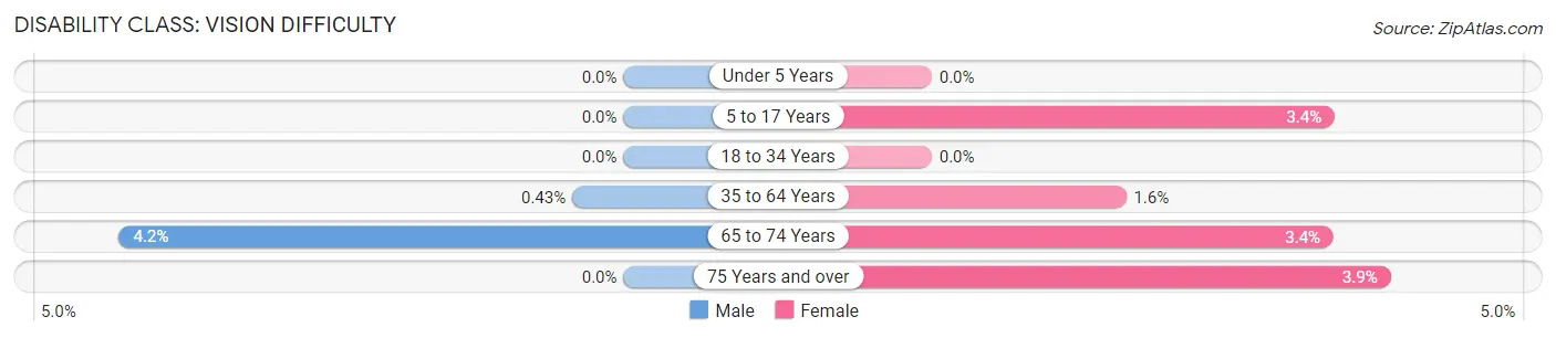 Disability in Zip Code 17240: <span>Vision Difficulty</span>