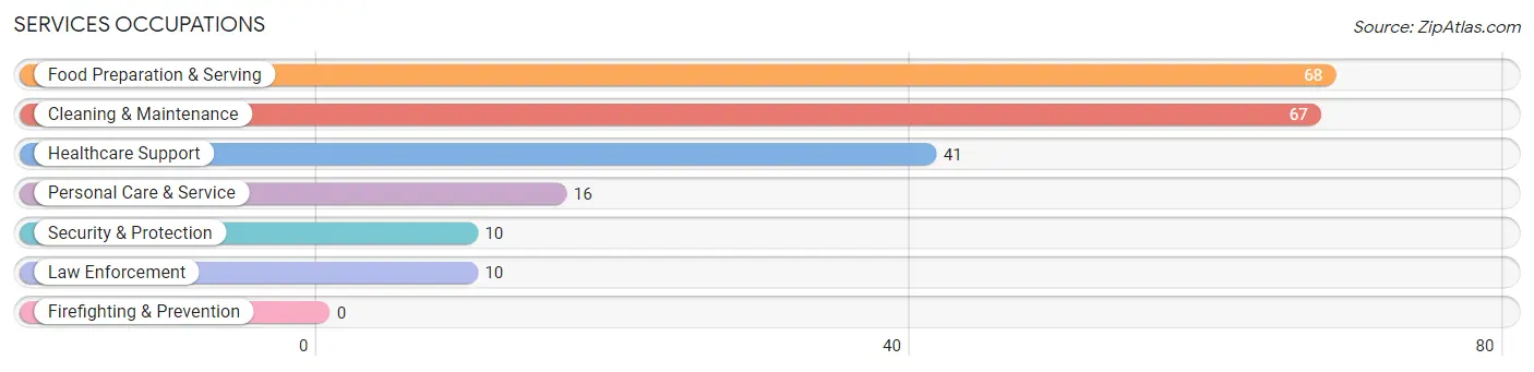 Services Occupations in Zip Code 17365