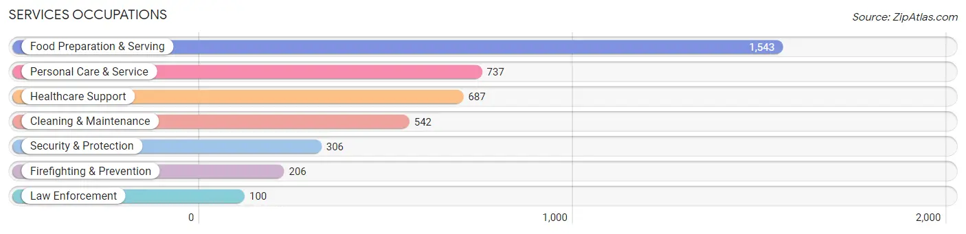 Services Occupations in Zip Code 17403