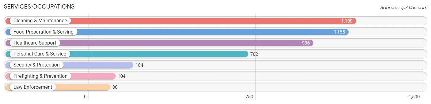 Services Occupations in Zip Code 17602