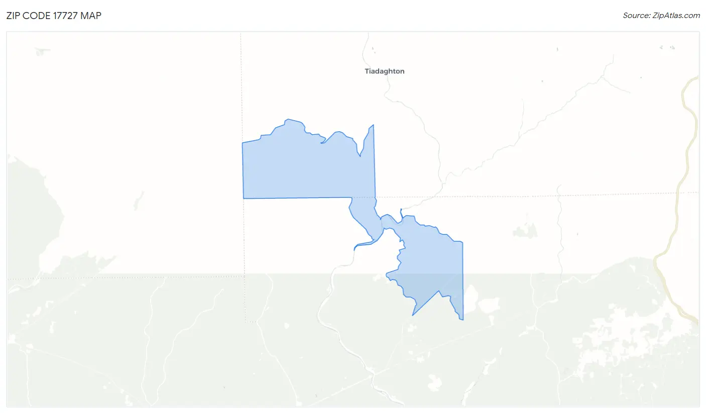 Zip Code 17727 Map