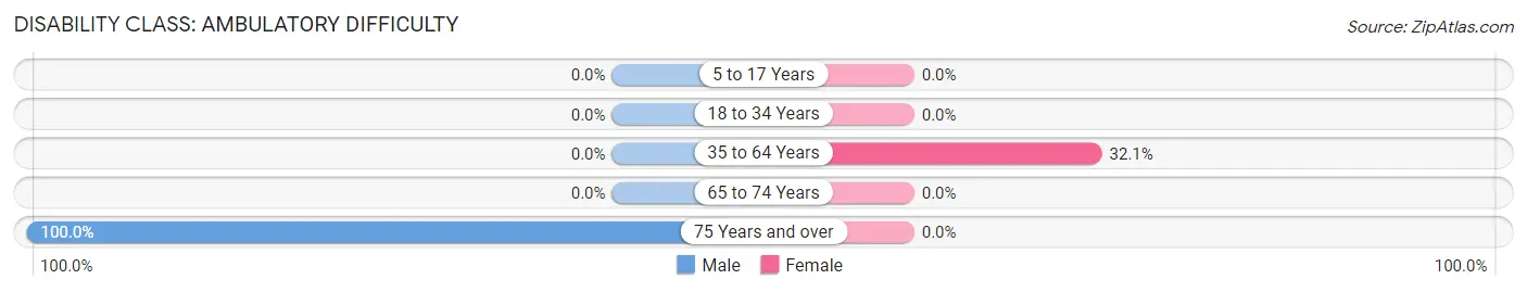 Disability in Zip Code 17840: <span>Ambulatory Difficulty</span>