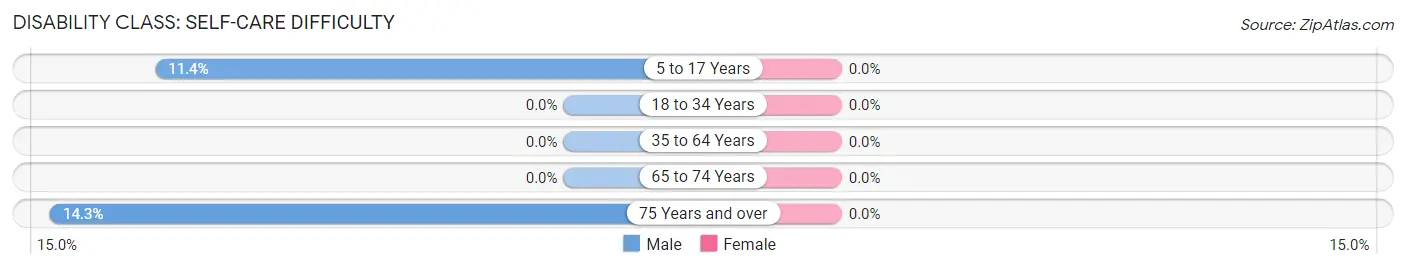 Disability in Zip Code 17938: <span>Self-Care Difficulty</span>