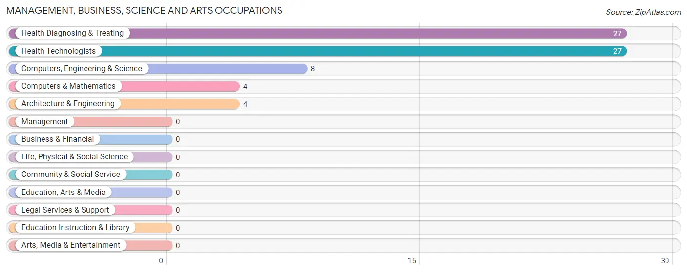 Management, Business, Science and Arts Occupations in Zip Code 17944