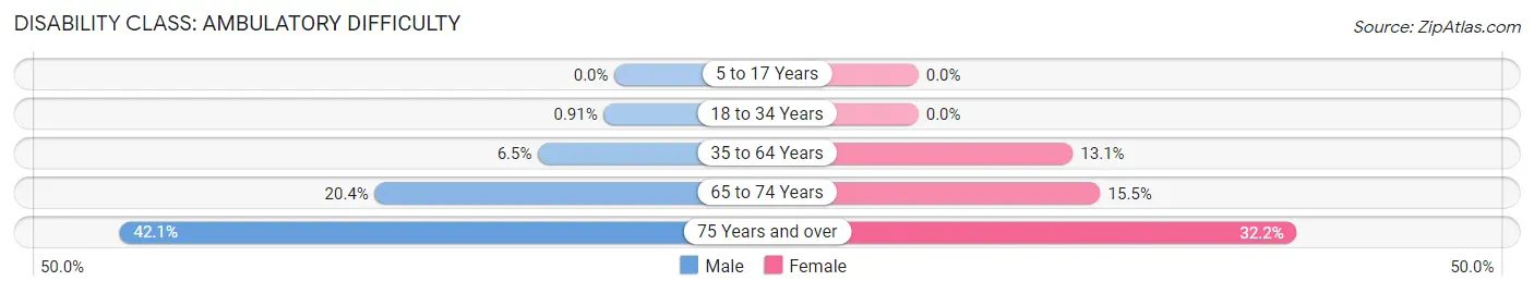 Disability in Zip Code 17981: <span>Ambulatory Difficulty</span>