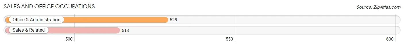 Sales and Office Occupations in Zip Code 18055