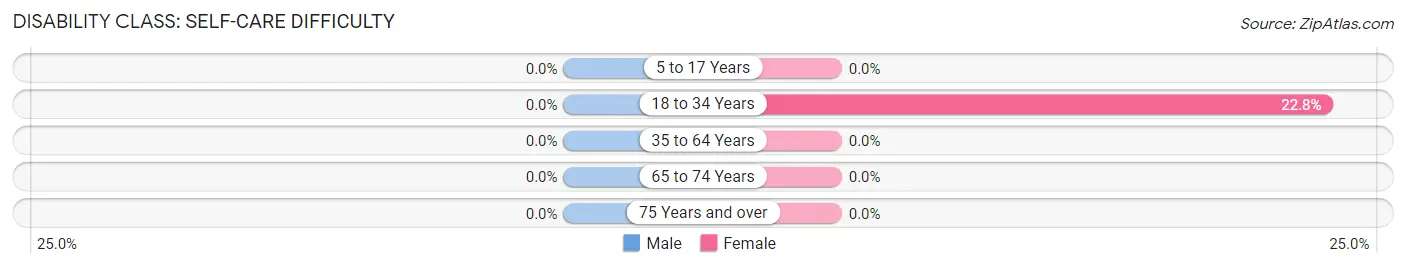 Disability in Zip Code 18219: <span>Self-Care Difficulty</span>