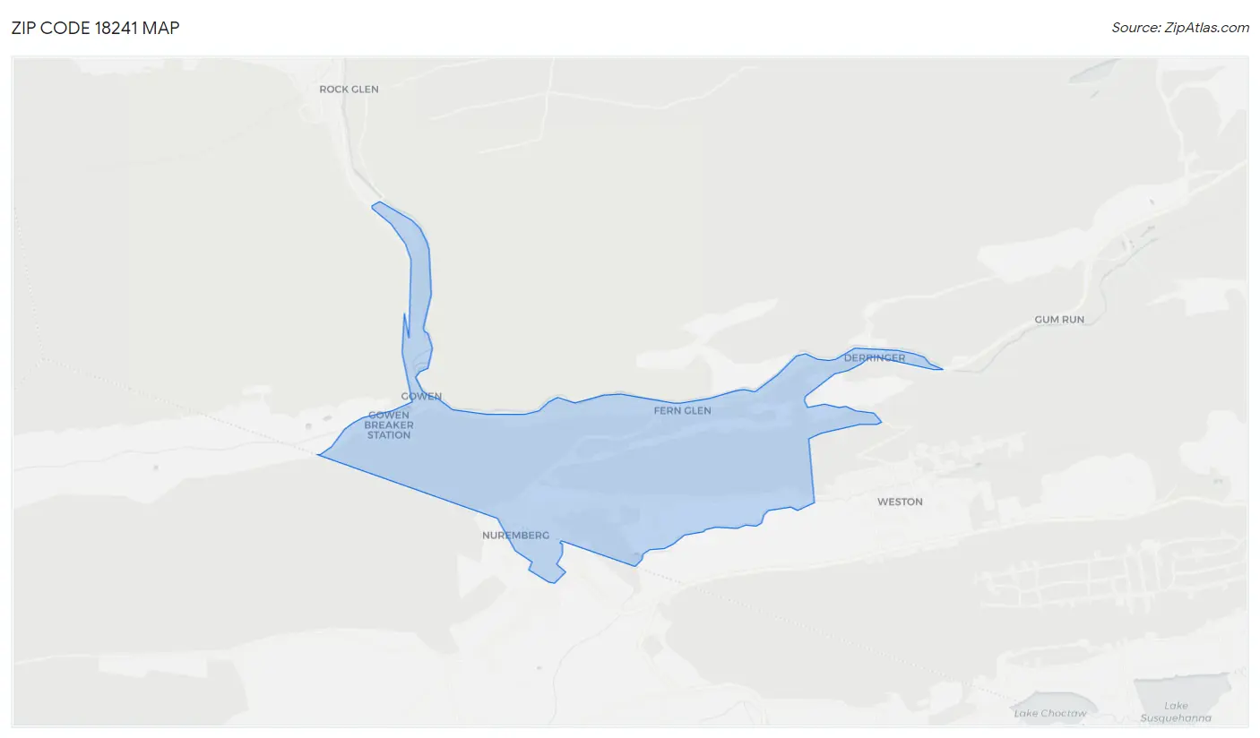 Zip Code 18241 Map