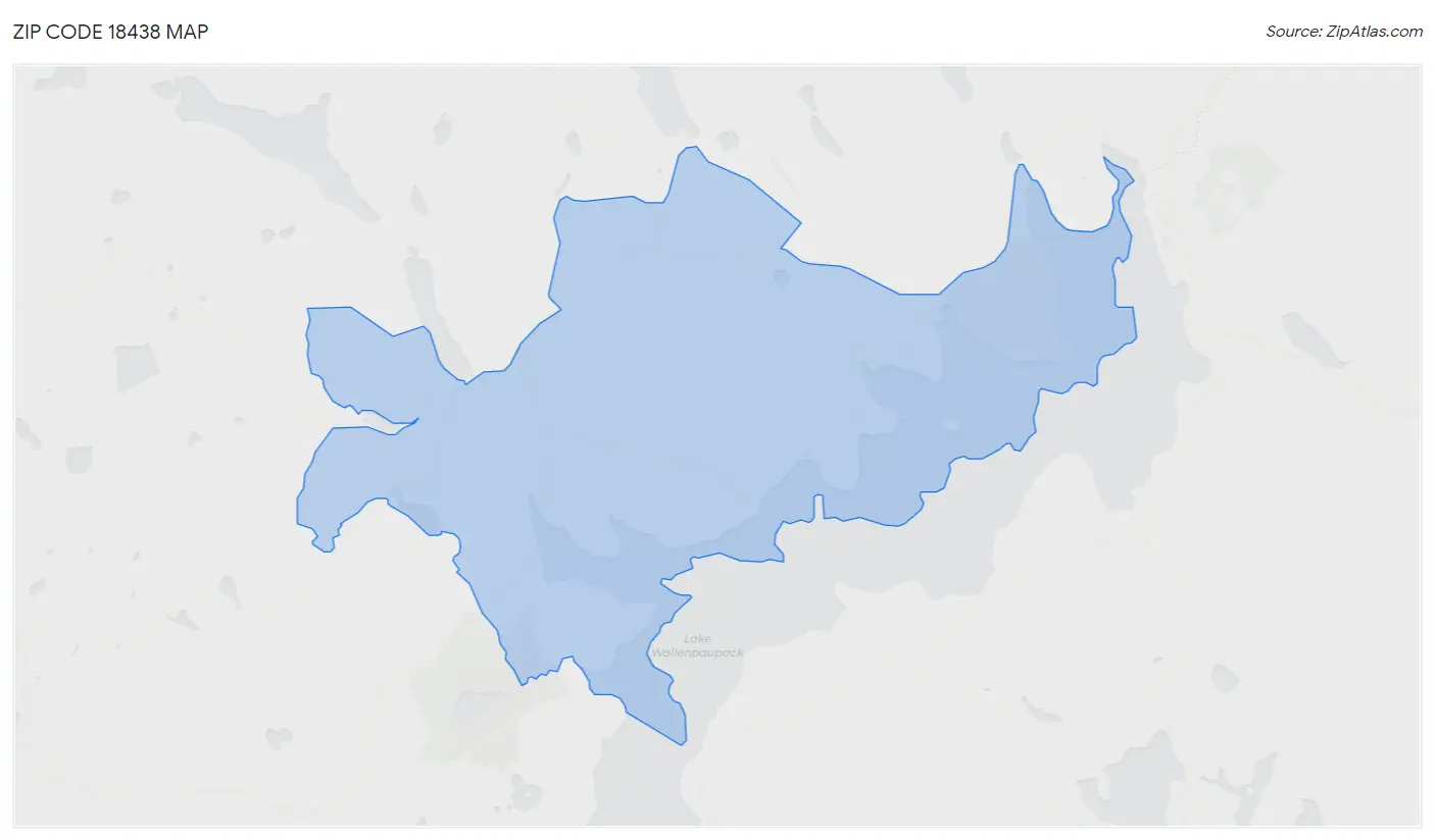 Zip Code 18438 Map