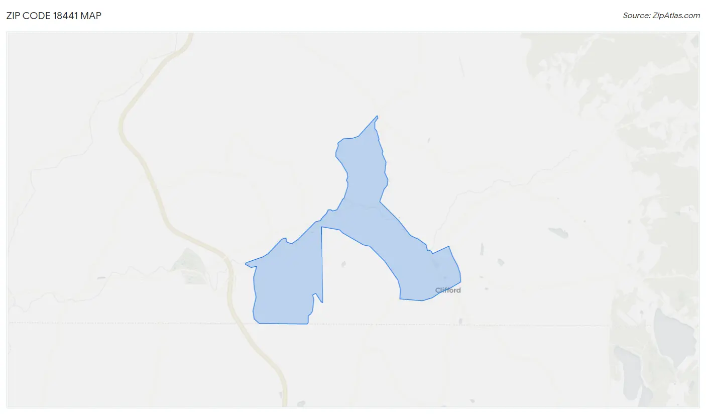 Zip Code 18441 Map