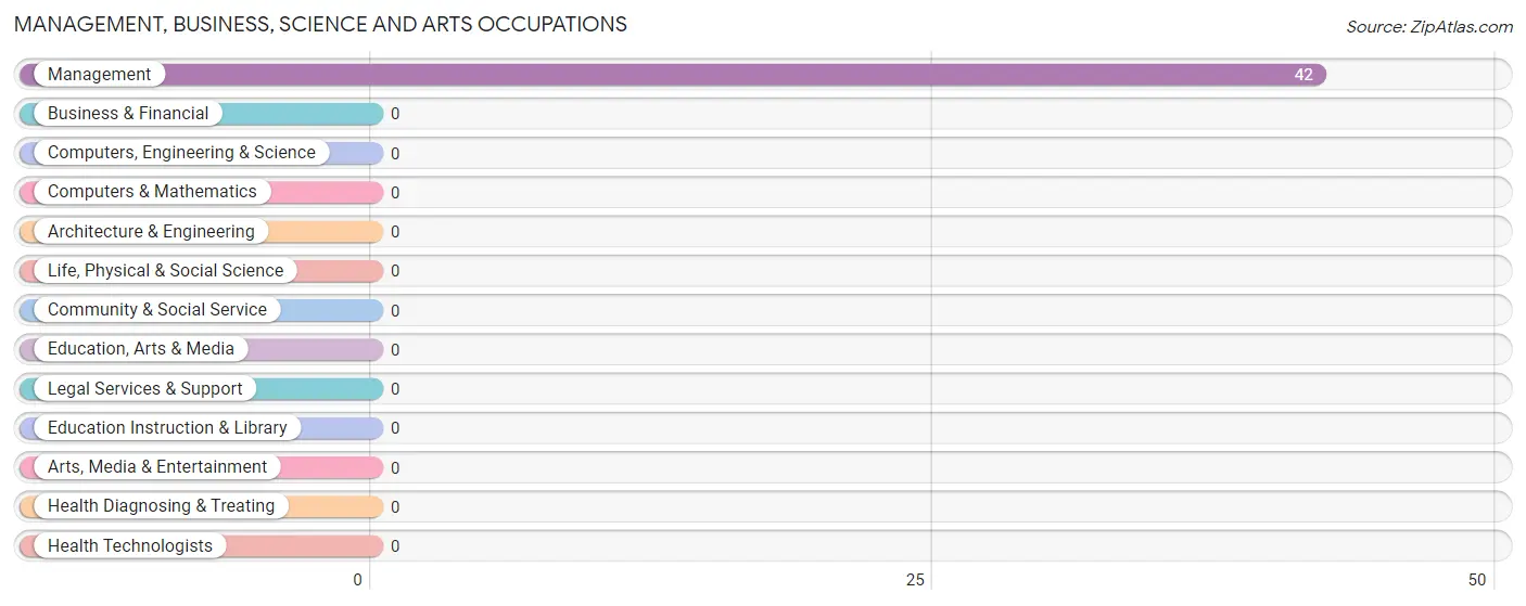 Management, Business, Science and Arts Occupations in Zip Code 18463