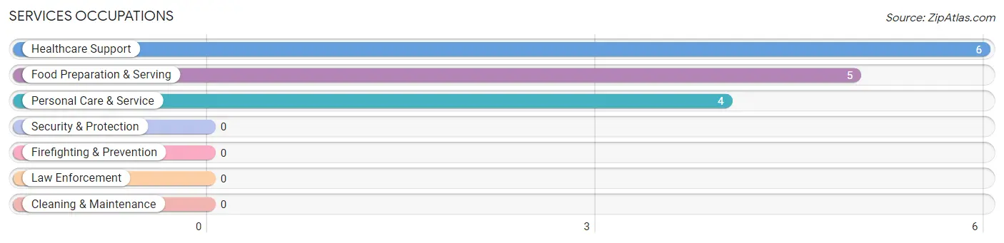 Services Occupations in Zip Code 18463